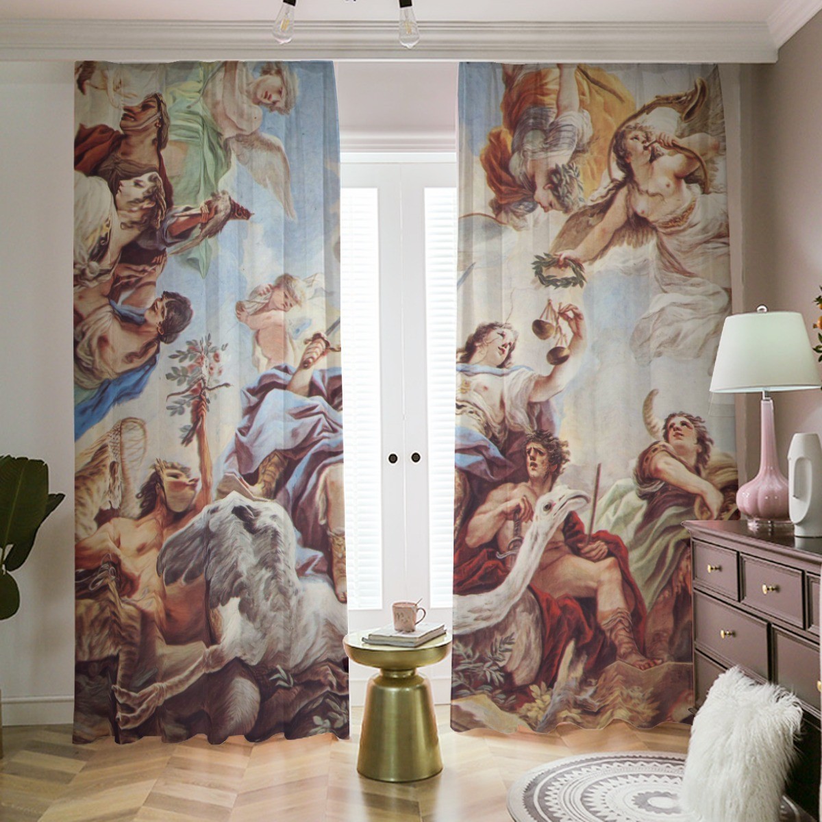 Luca Giordano Justice Blackout Curtains Drapes Shades Rod Pocket Mythology Art