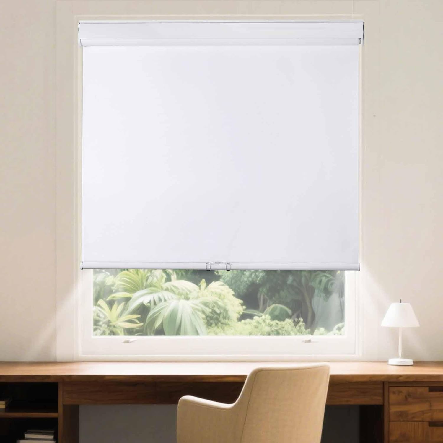 Roller Window Shades Free-Stop Cordless Blackout Blinds, Thermal Insulated Pull