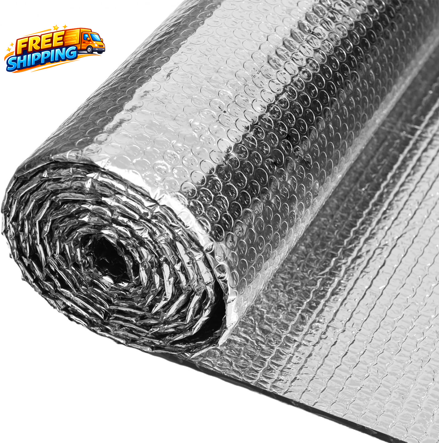 Double Reflective Insulation 48 in X 10 FT RV Window Insulation for Summer Heat