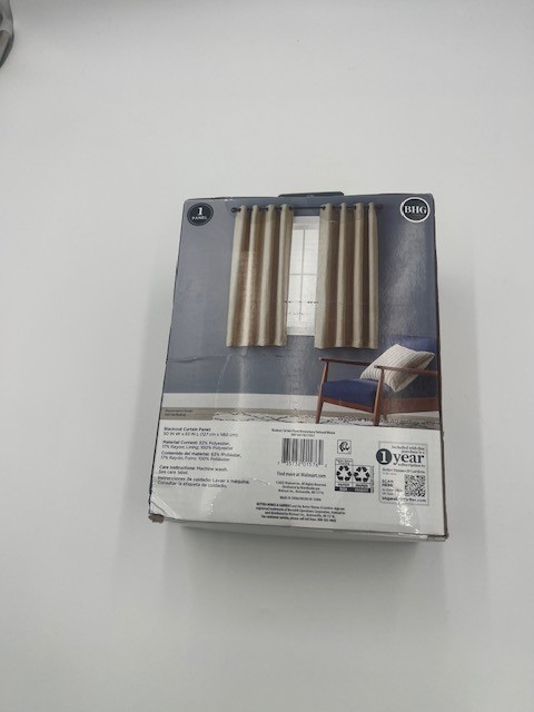 Better Homes & Gardens Curtain Panel 1 Panel 50IN W X 63IN L Tan