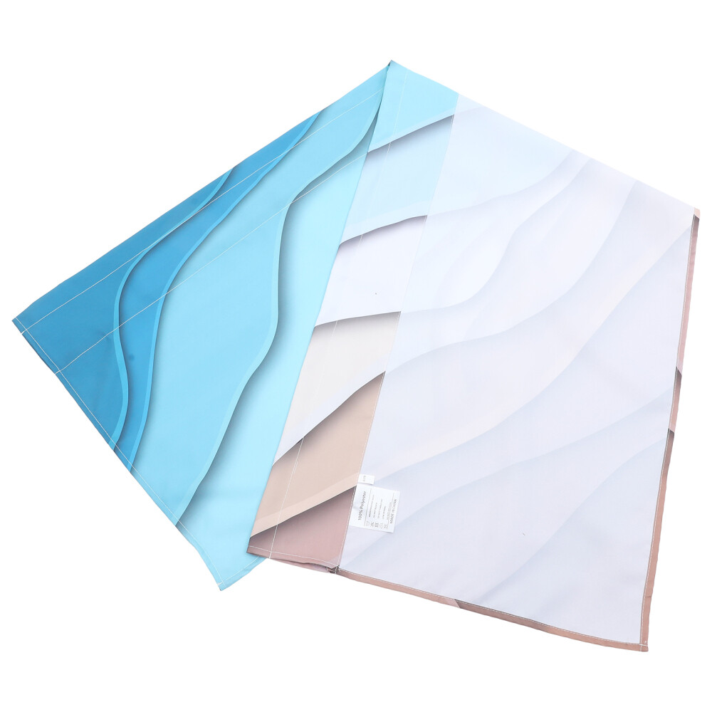 Curtain Valances Bathroom Windows Kitchen Short Small Curtains Ocean 137x45cm