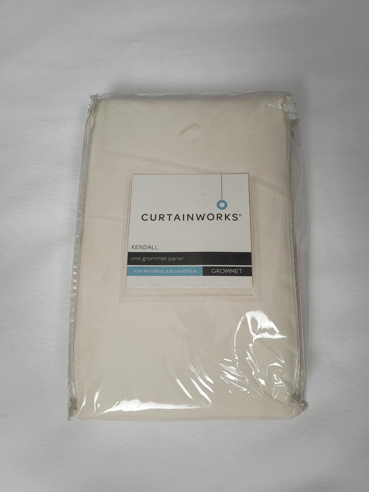 Curtainworks Kendall One Grommet Panel 52″ inch x 108″ inch IVORY