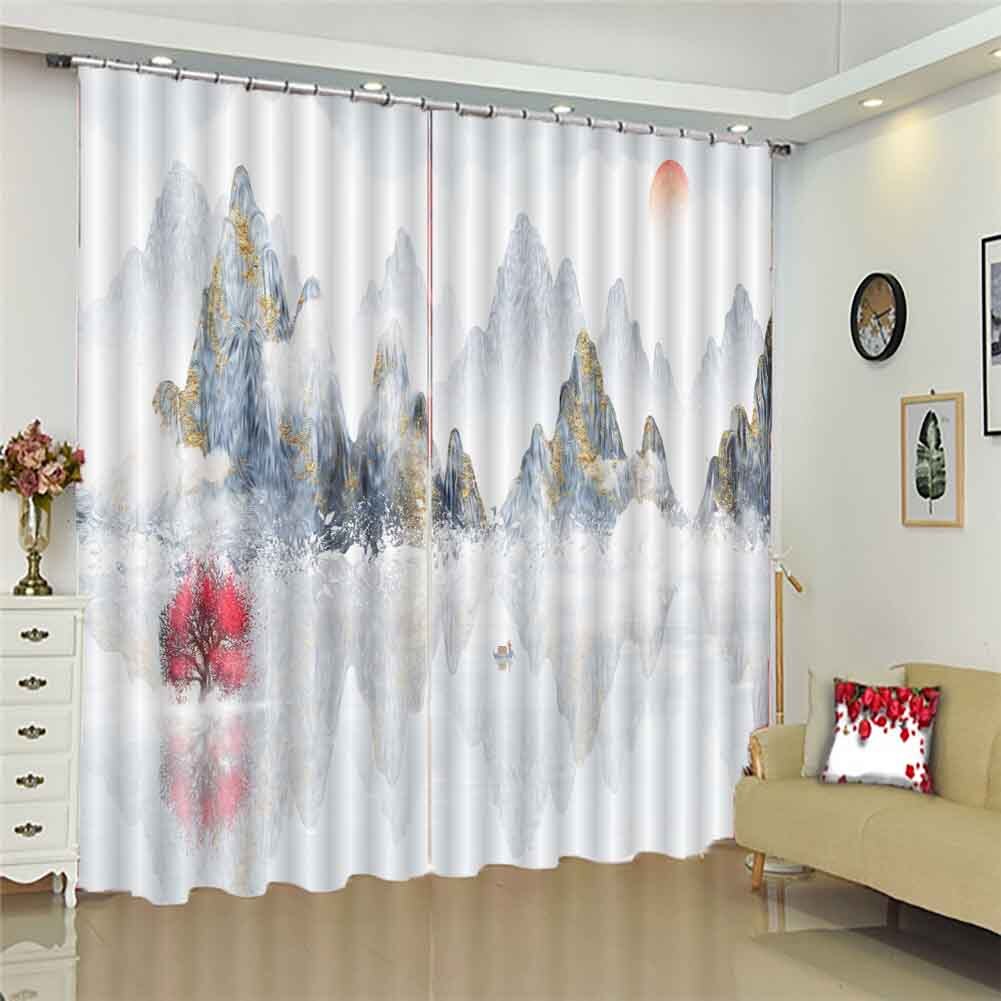 Body Clogging Point 3D Curtain Blockout Photo Printing Curtains Drape Fabric