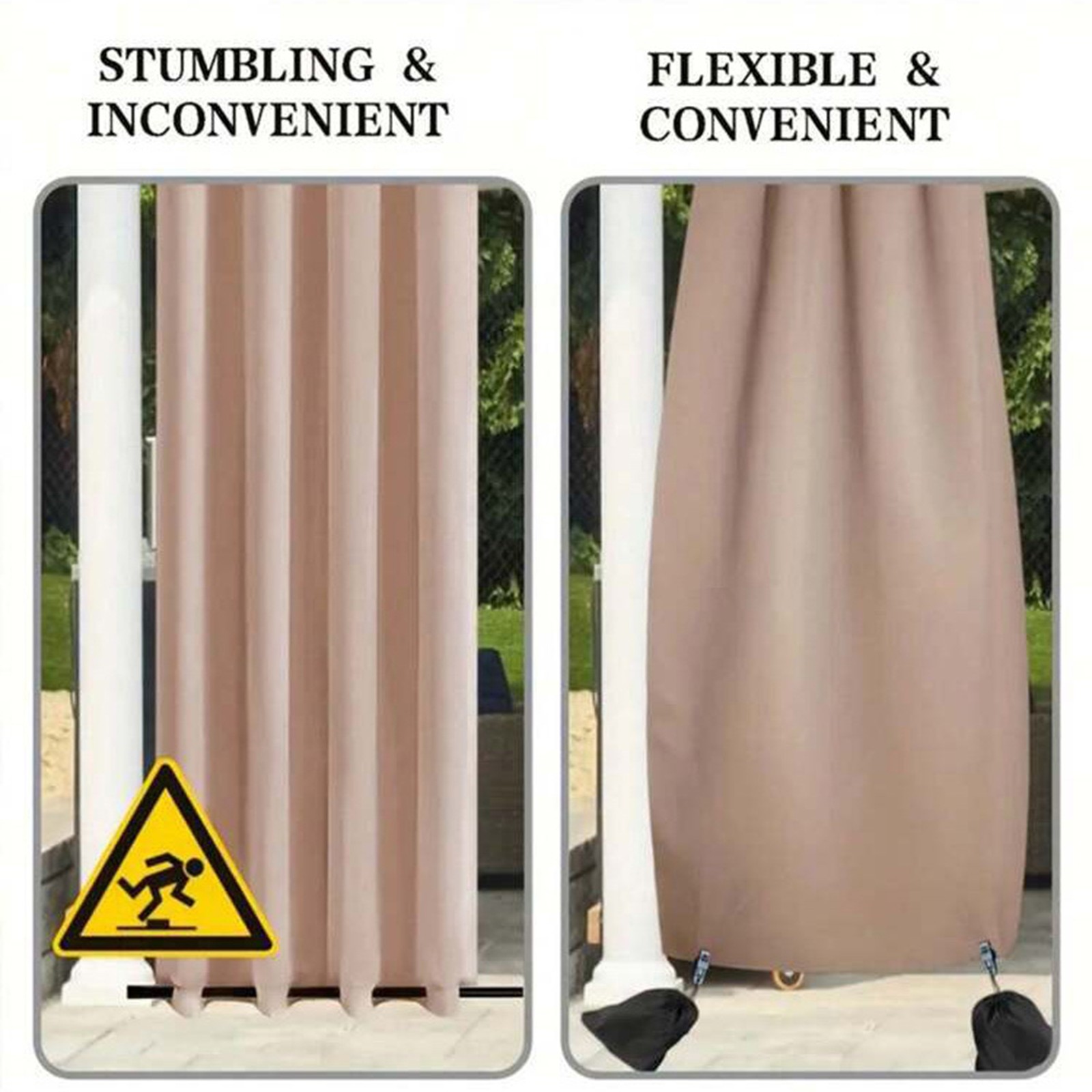 2pcs Curtain Weights Oxford Fabric Versatile For Outdoor Use Easy To Use