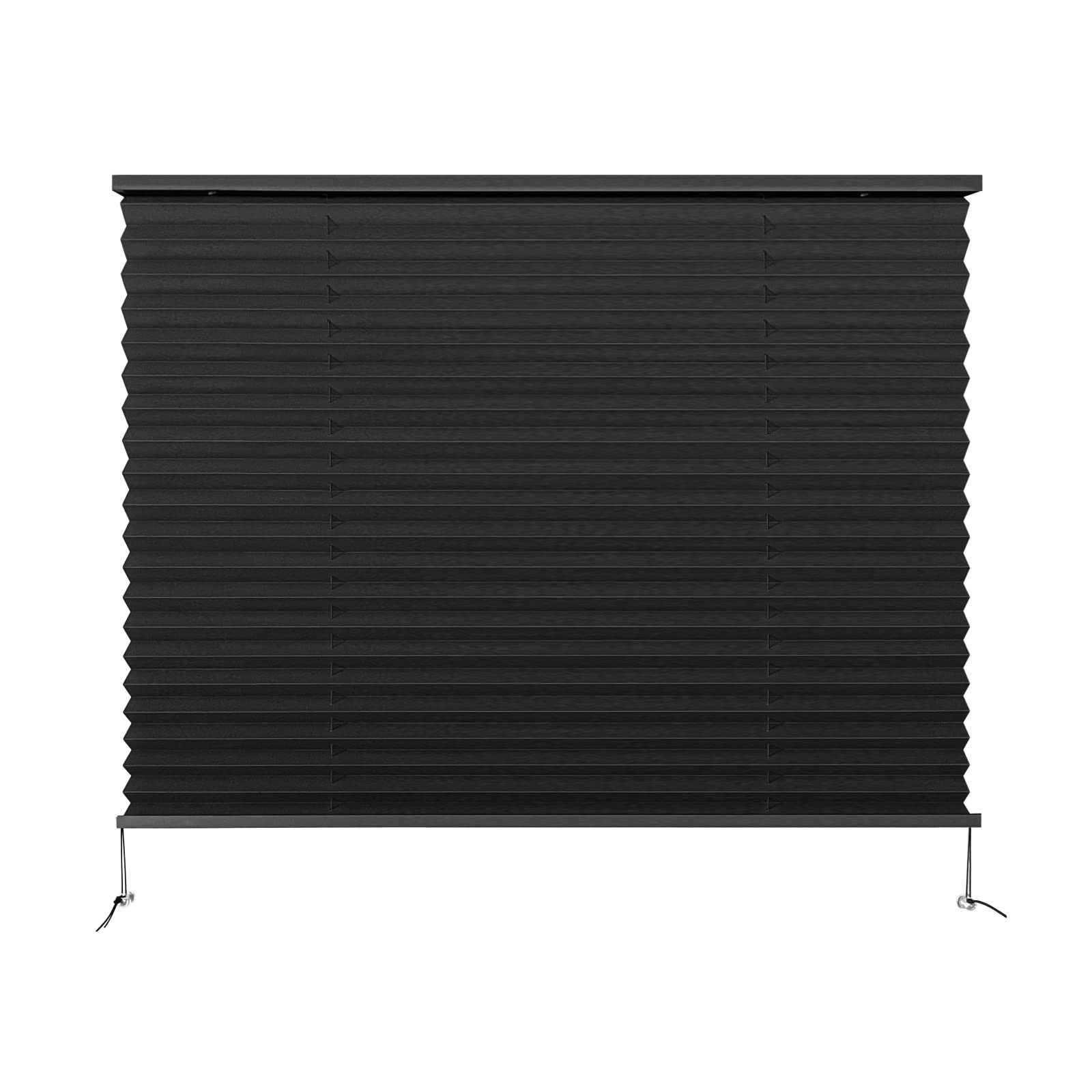 Pleated RV Window Blinds – 32″ x 24″ Black Shades for Camper & Travel Trailers