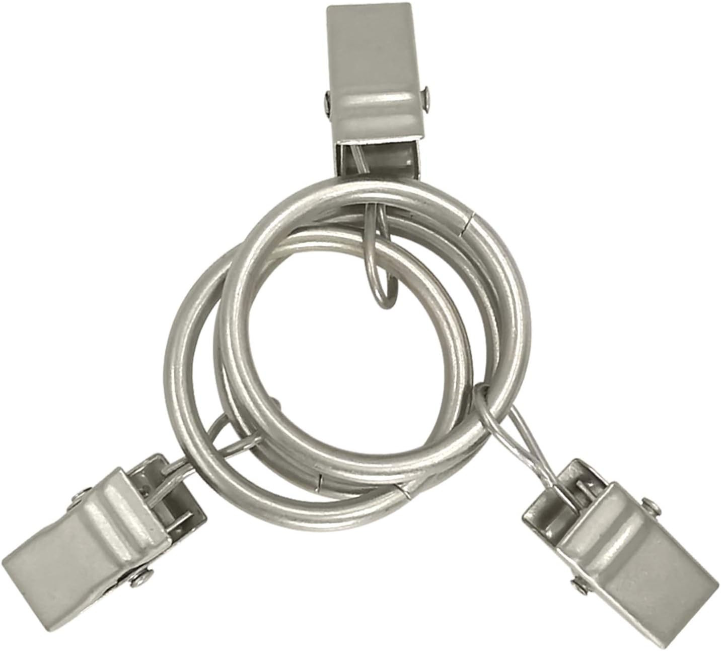 44 Pack Curtain Clip Rings with Hooks – Durable Bow Hanger Clips