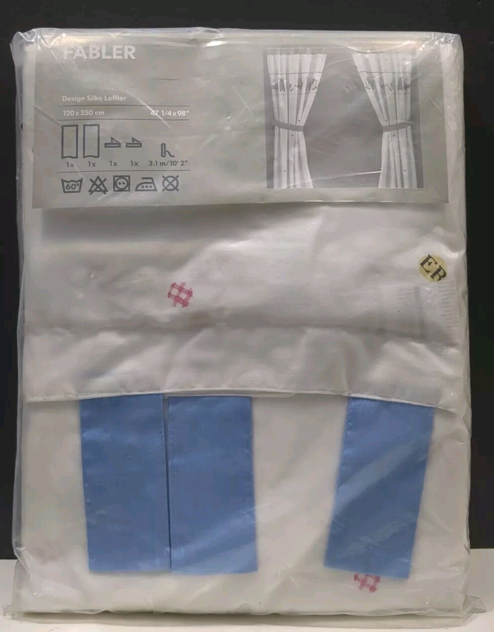 Retired IKEA Fabler Silke Leffler Kids Animals 2 Curtain Rod Panels Cotton 98”