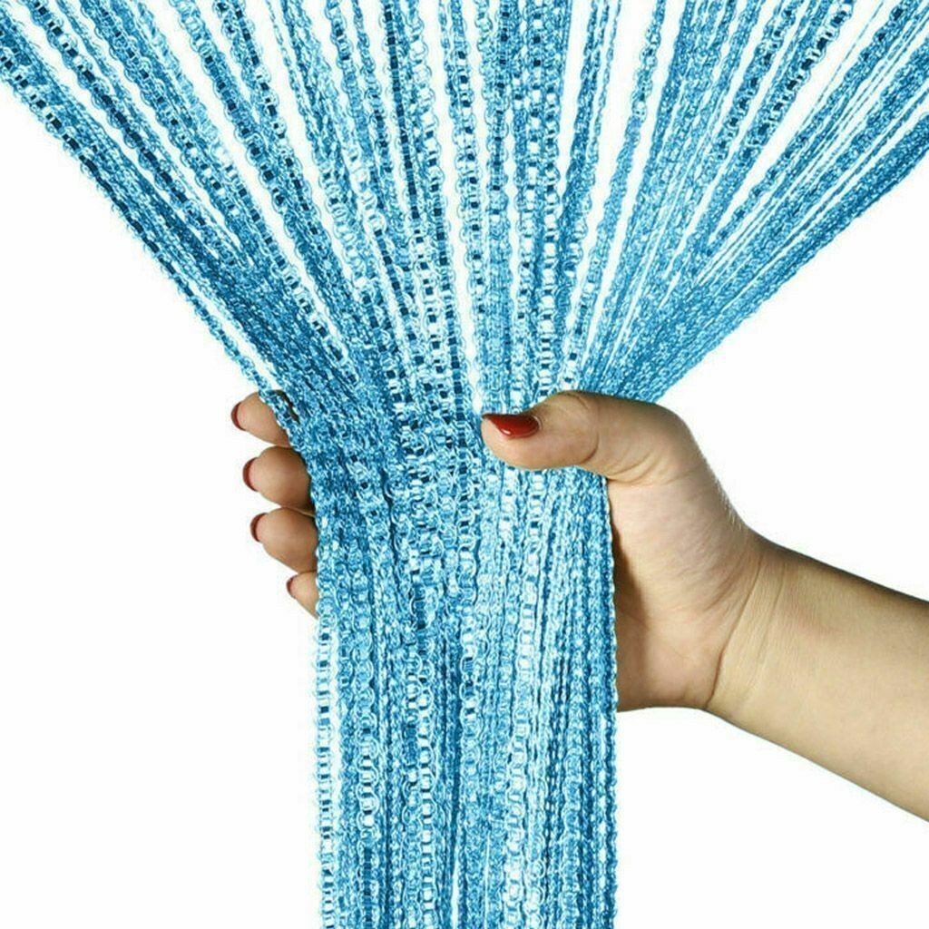 Plain String Door Curtain Panel Tassel Room Divider Fringe Window Hang 2M