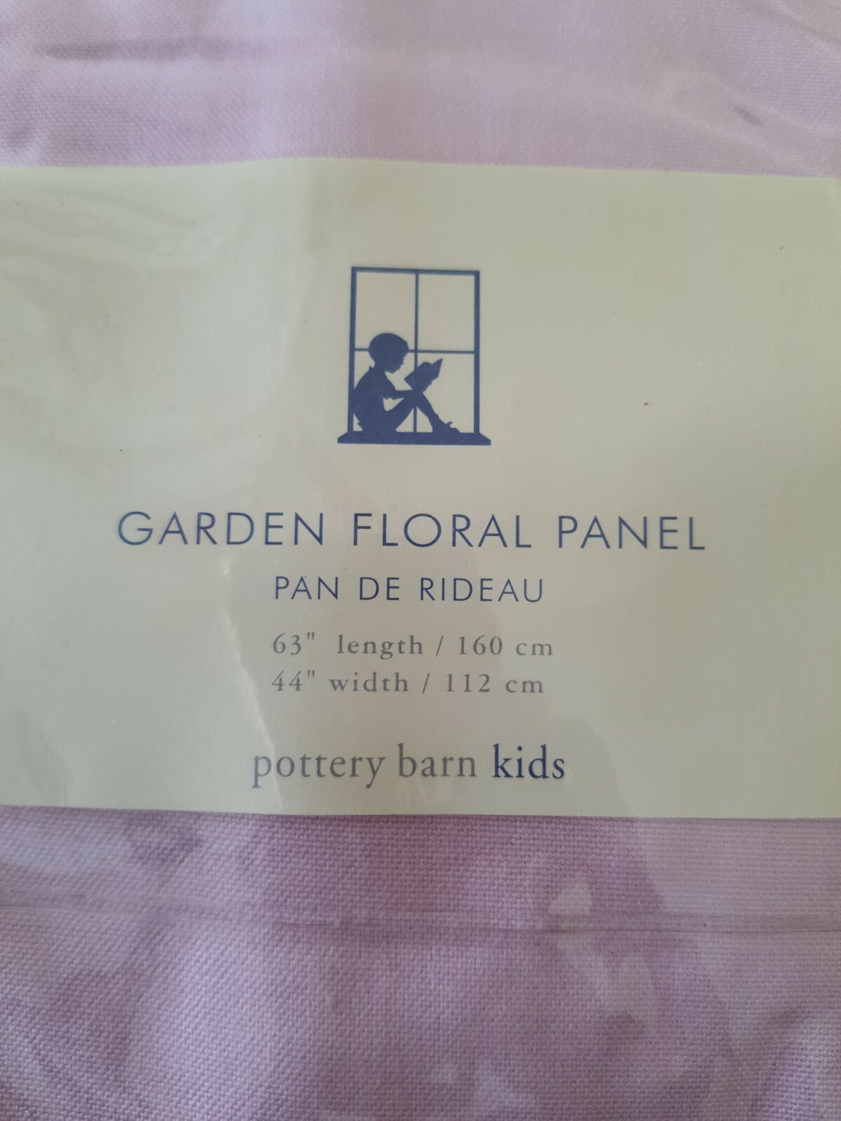 POTTERY BARN KIDS New in Original packaging 44″x 63″ pink Apllique floral Girly