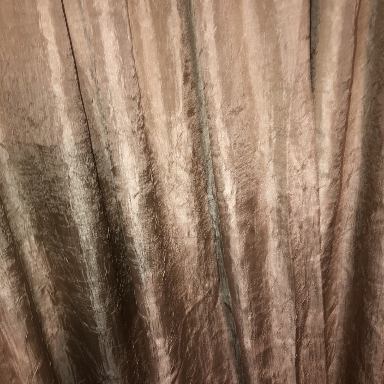 1 Pair Croscill Tan Taupe Parfait Pole Top Curtain Panel Pair Unlined 42×96
