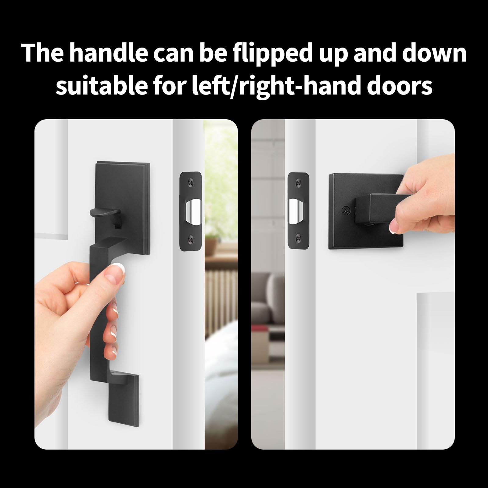 Aqara Front Door Handleset Single Cylinder Exterior Door Entry Handle Door