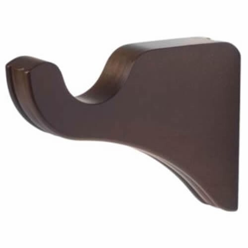 Kirsch Wood Trend Classic 3 1/2″ Return Bracket:1 3/8″ pole, Mahogany 5611EG083