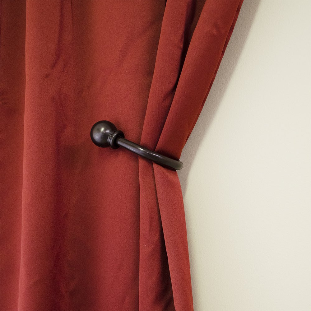 Elegant Ball Curtain Holdback Medium Bronze Pull Curtains & Drapes Aside 2 Pack
