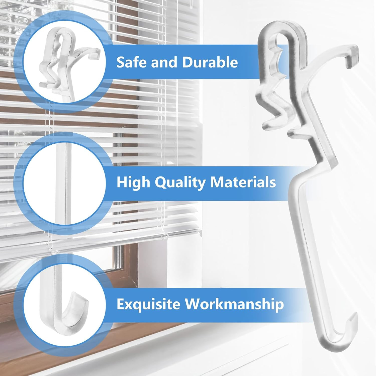 Clips for Hunter Douglas Blinds, 12Pcs Clear Valance Clips Replacement Parts for