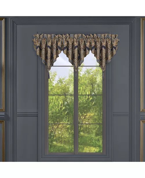 J Queen New York Bristol Ascot Window Valance, 21″ x 40″ (MissingOrgPkg)