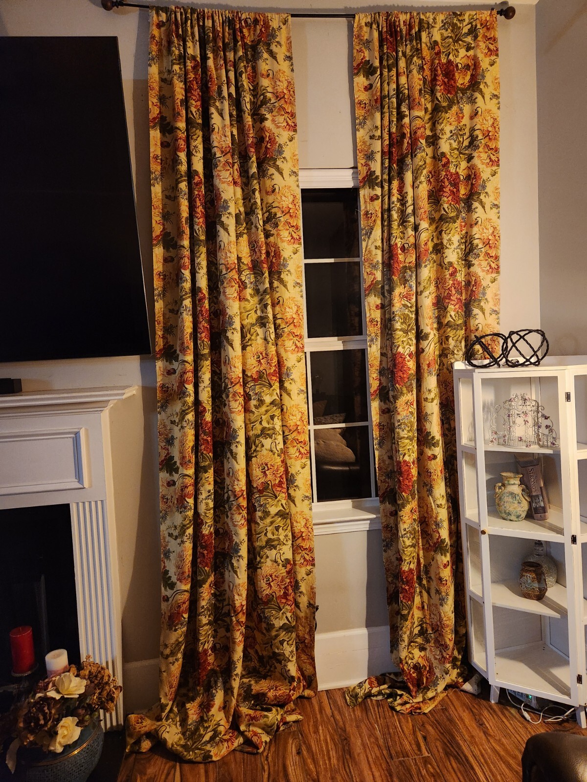 [Set 4]Beautiful Linen Curtains HANDMADE | Size 108 ( We Can Also Customize)
