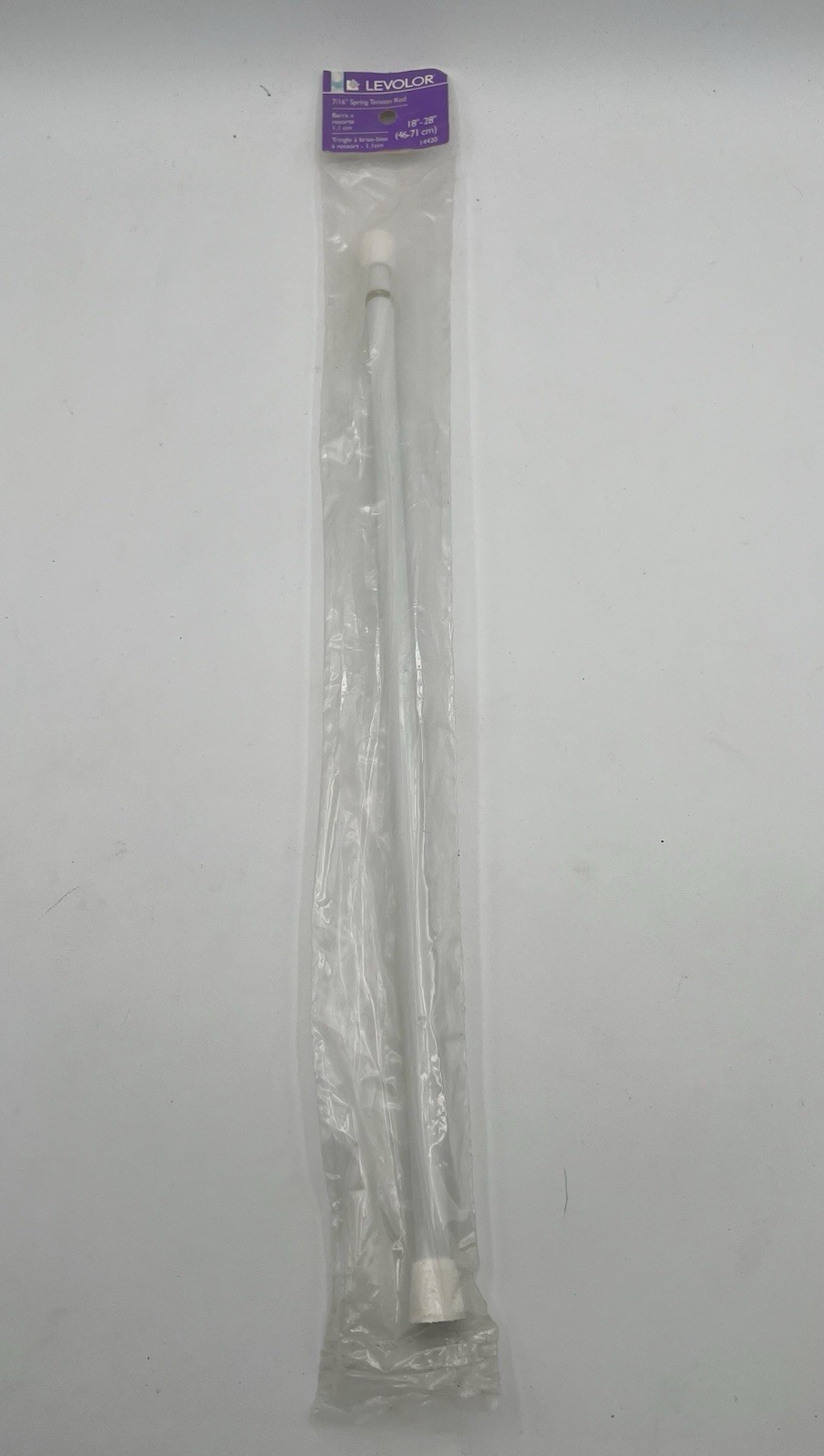 Levolor 7/16 Spring Tension Rod For Cabinet Or Small Closet