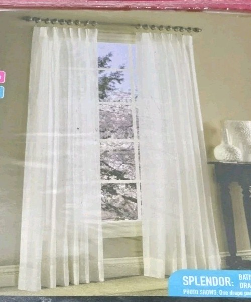StyleMaster Splendor Pinch Pleat Drape Pair 72” W By 63” L Beige
