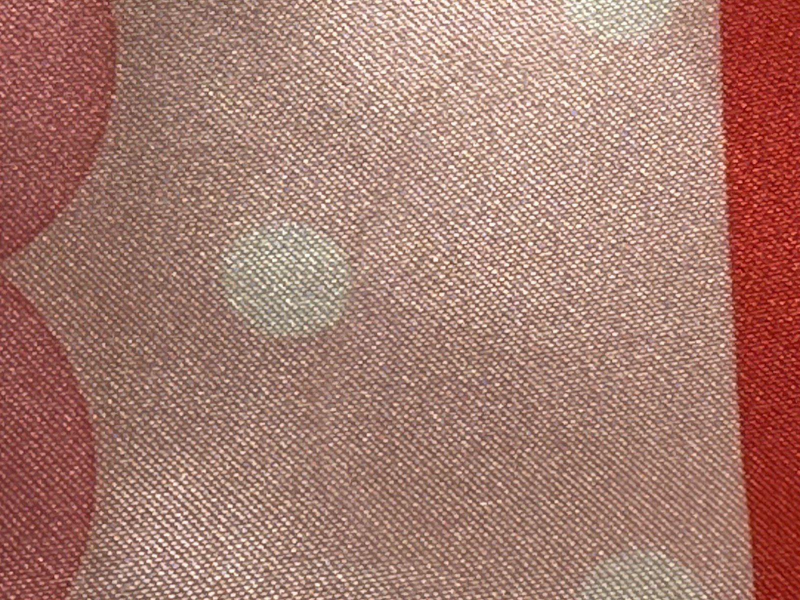 Hello Kitty Curtain Valence Pink Polka Dot Flower Satin 50 in x 17 in