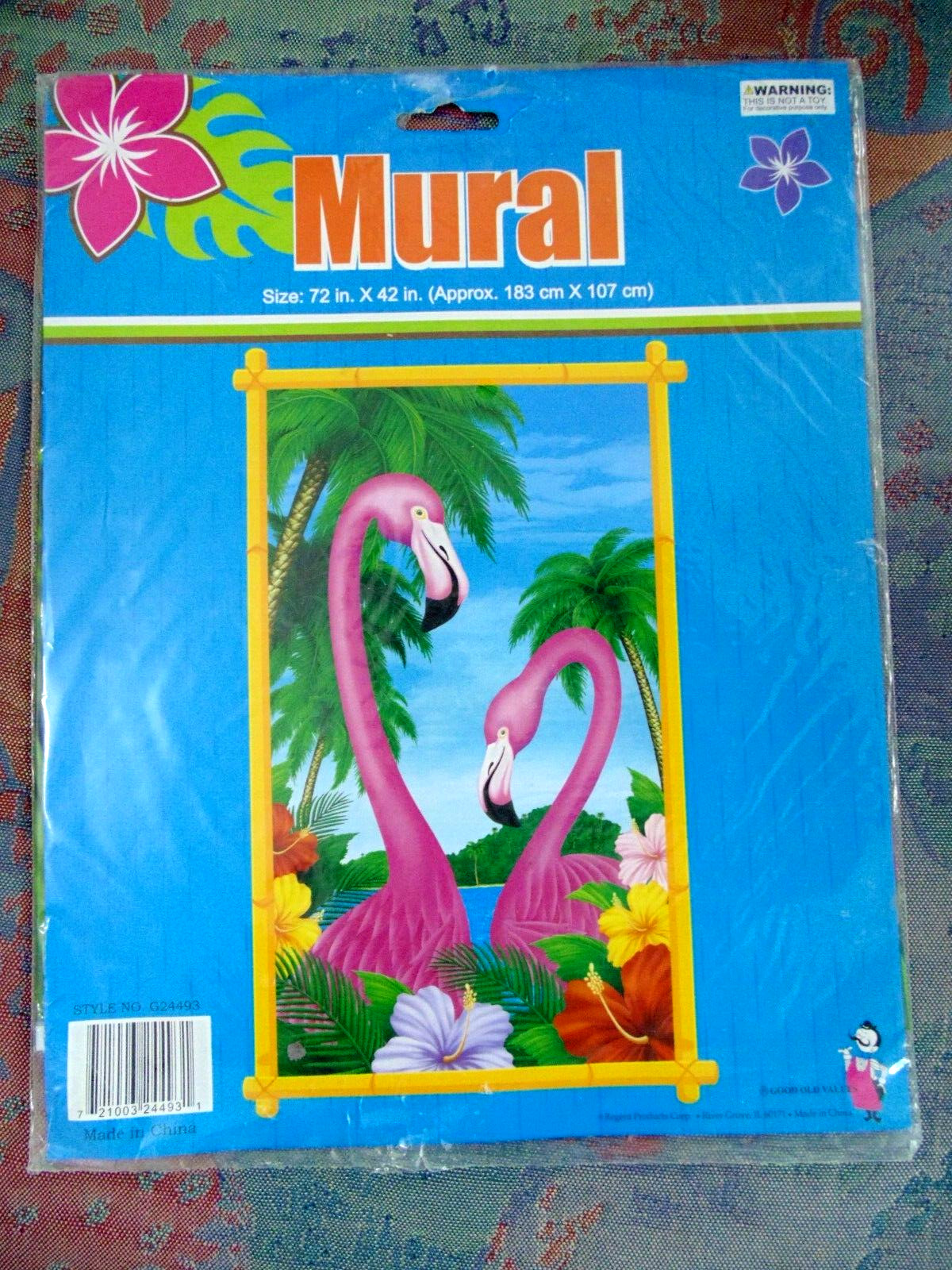 New Big Pink Flamingo Party Mural Window Wall Decor Glass Door Vinyl Film 72×42