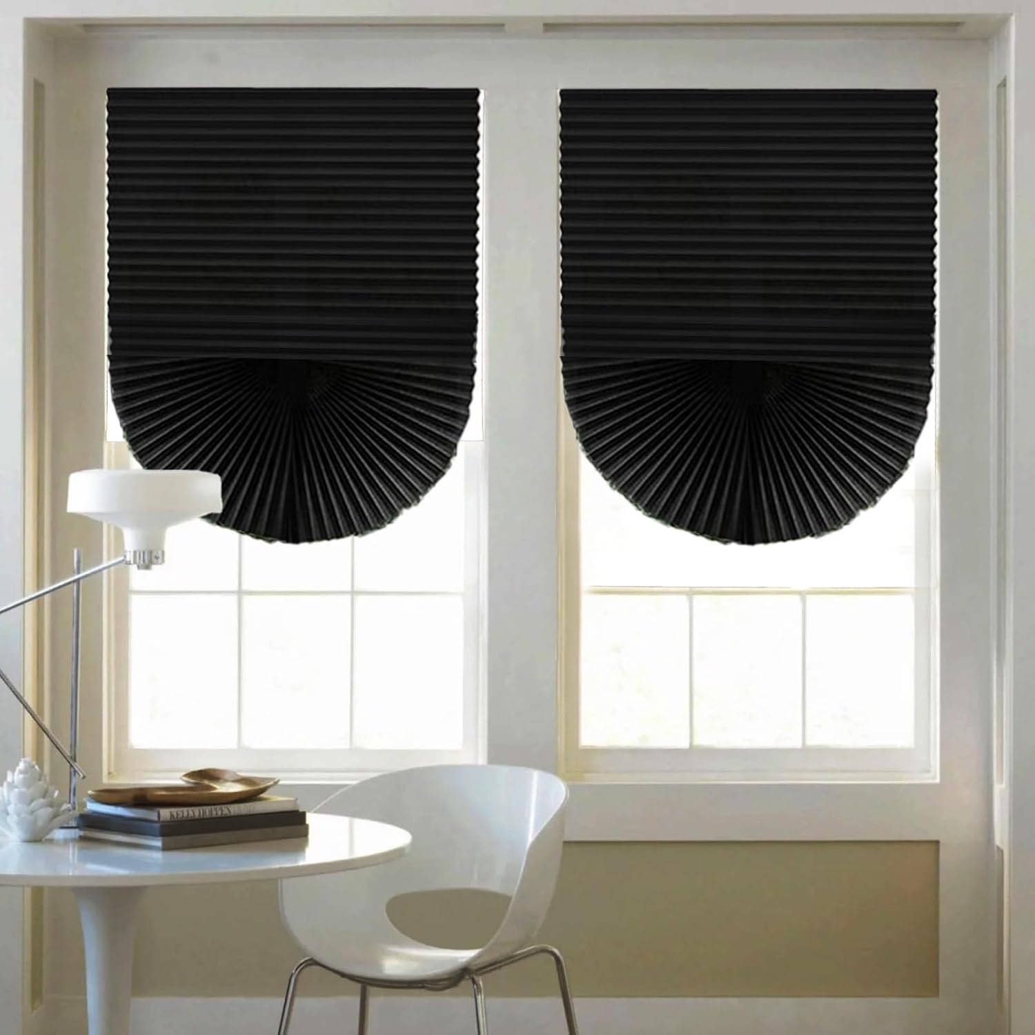 6-Pack Temporary Blackout Paper Blinds for Window, Cut to Size Adhesive Paper Sh