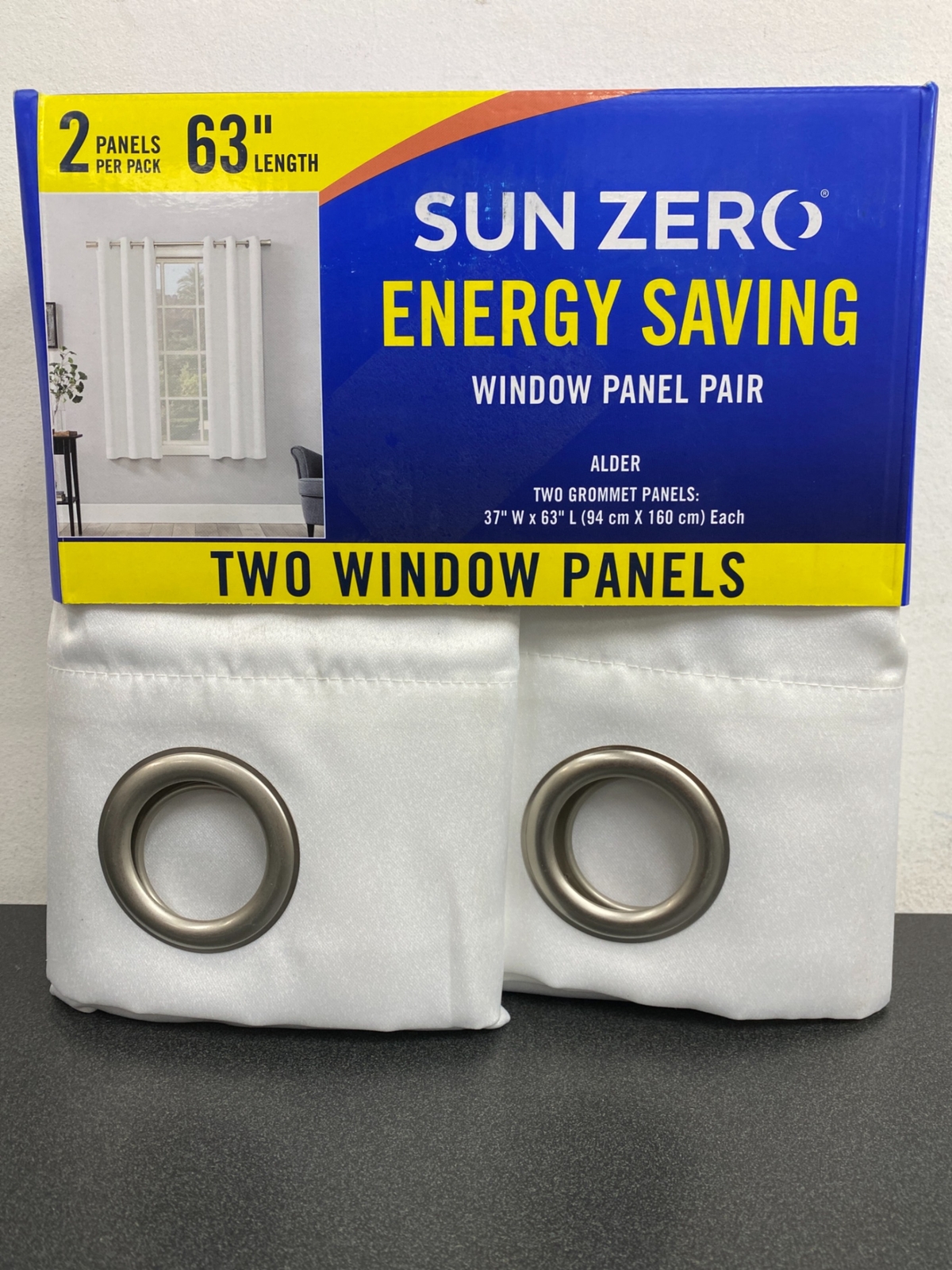 Sun zero 60197 ALDER GROMMET PAIR WHITE 63in