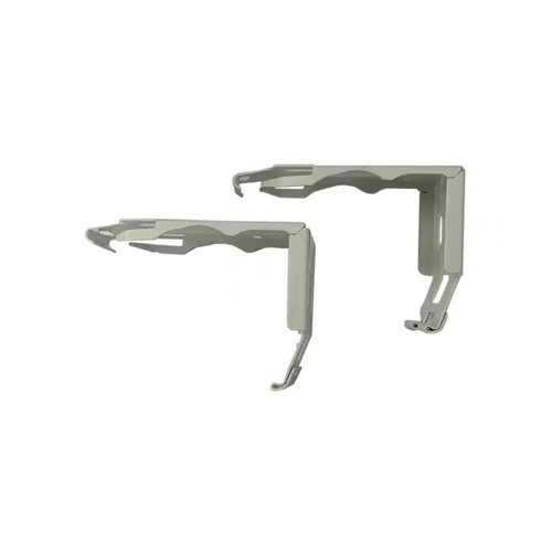 Cordless Faux Wood Side Mounting Bracket Set in White – 2 In. & 2.5 In. New