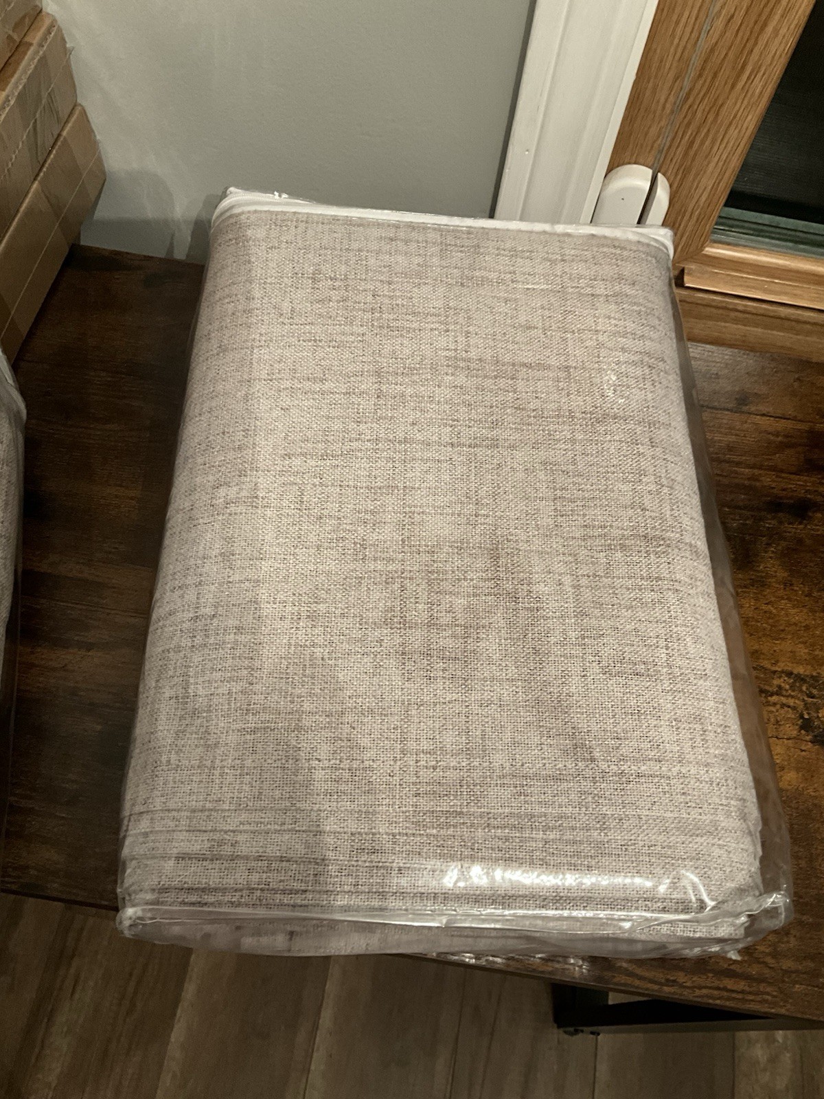 MIULEE 100% Blackout Curtains 52×108 Set of 2 Linen Texture Beige Thermal