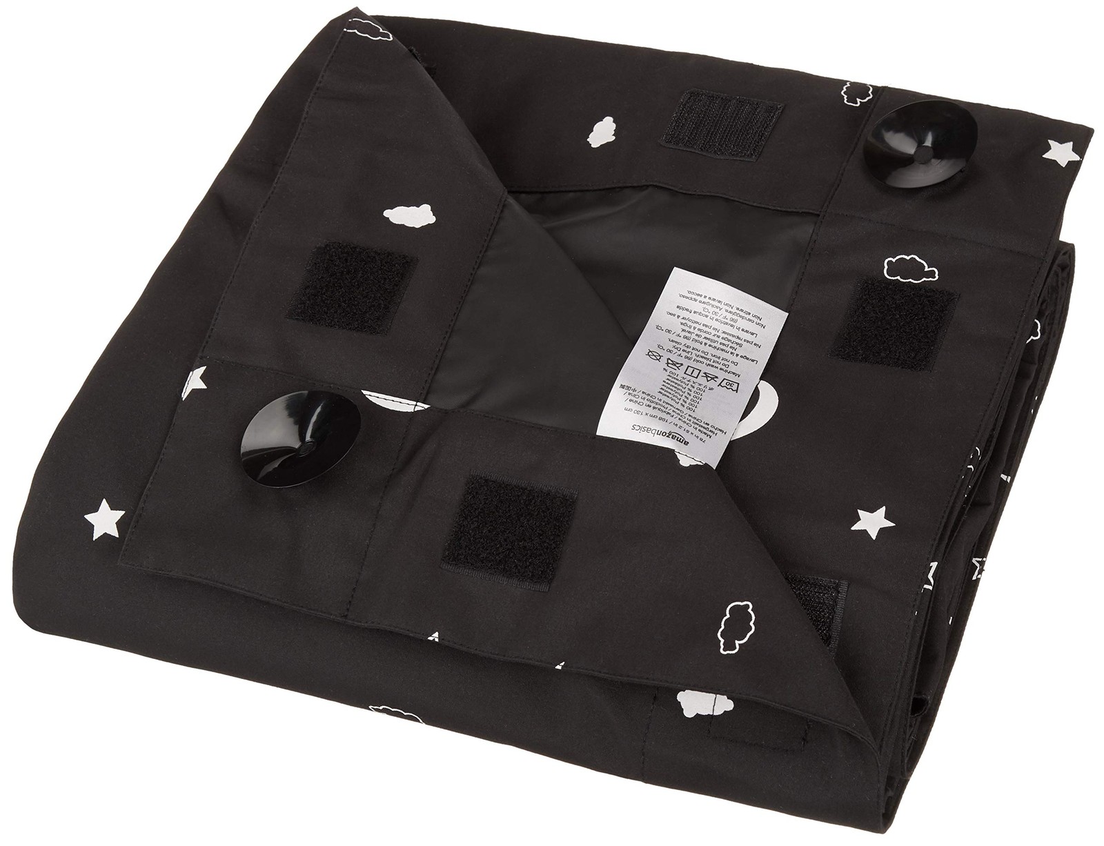Retailer Basics Portable Blackout Curtain Shade Suction Cups 50 W X 78L 2-Pack