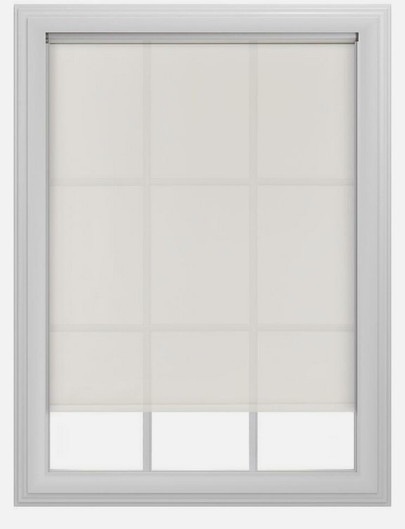 White Light Filtering 4 mil Vinyl Roller Shade 37-1/4″ W x 60″ L, Cordless Lift