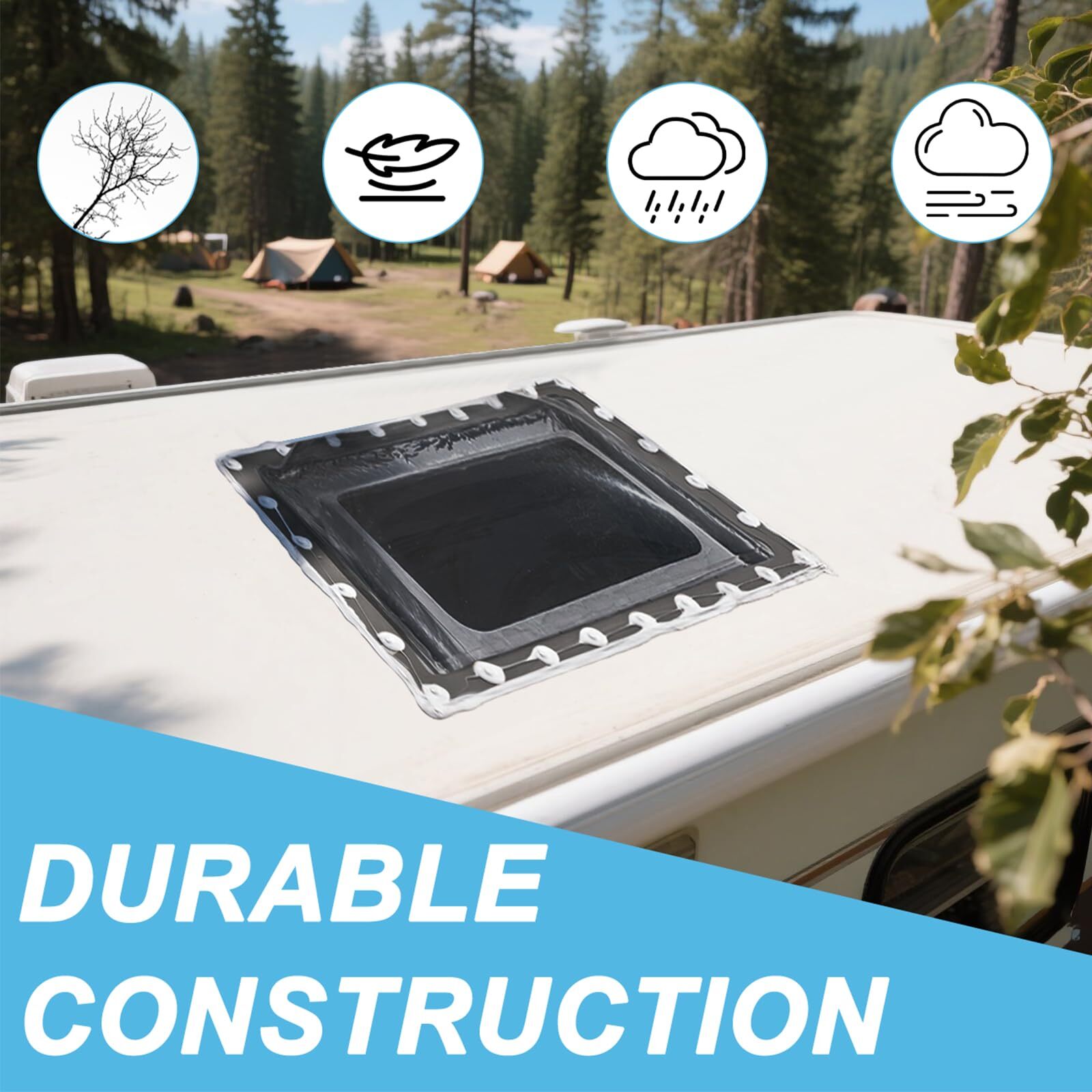 RV Skylight Replacement Cover 22″ x 22″ Outer Dome for Camper Food Truck