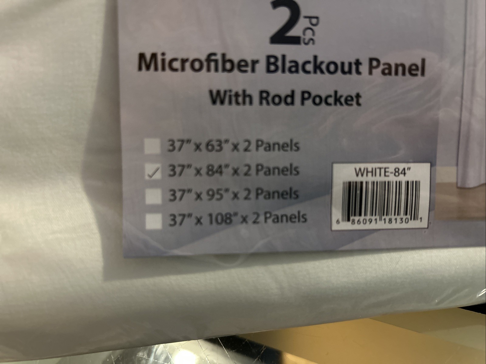 2pc light blocking window curtain panel microfiber matte blackout solid R64