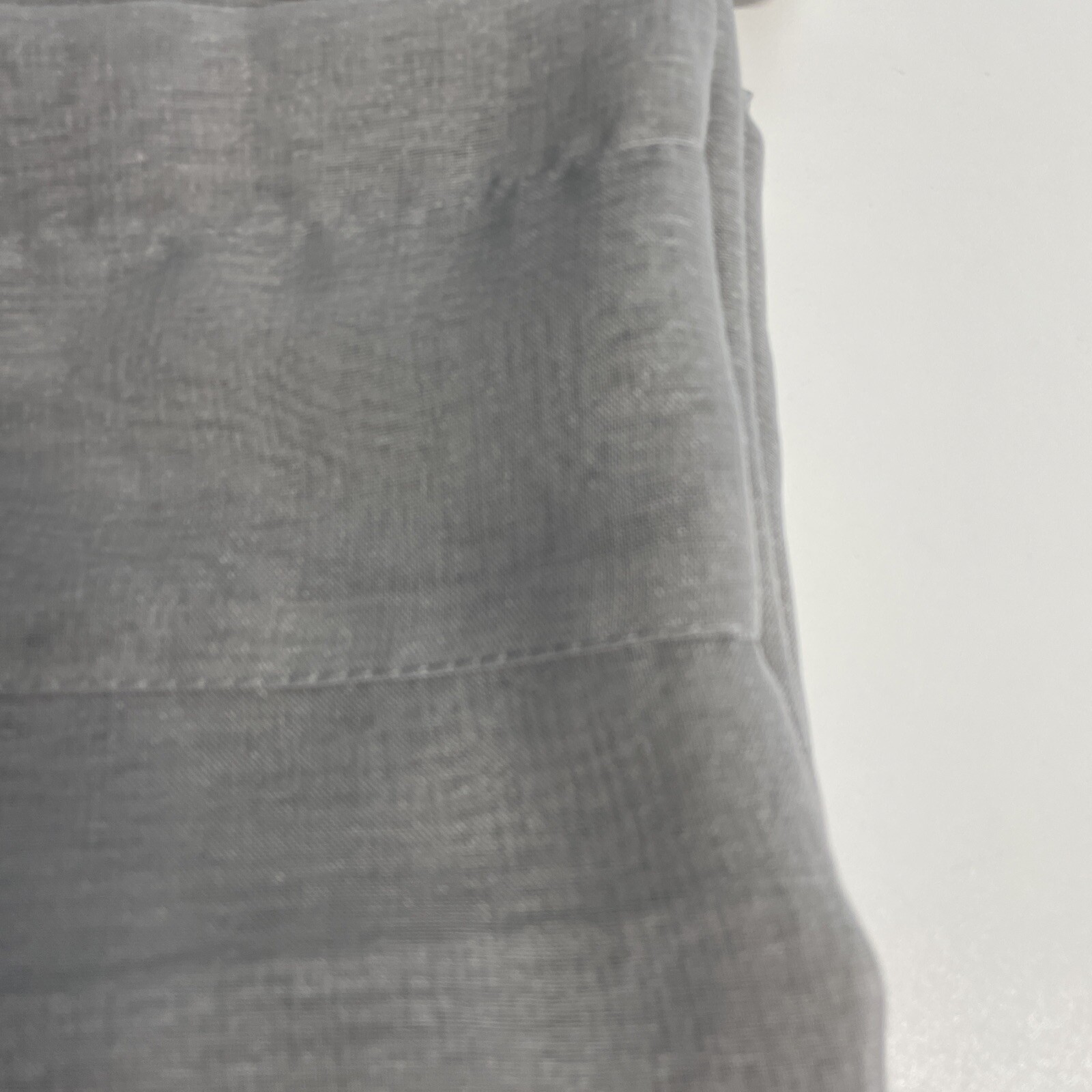 Gray Sheer Curtains 2-PANELS New/Open box Polyester Rod Pocket 52×64