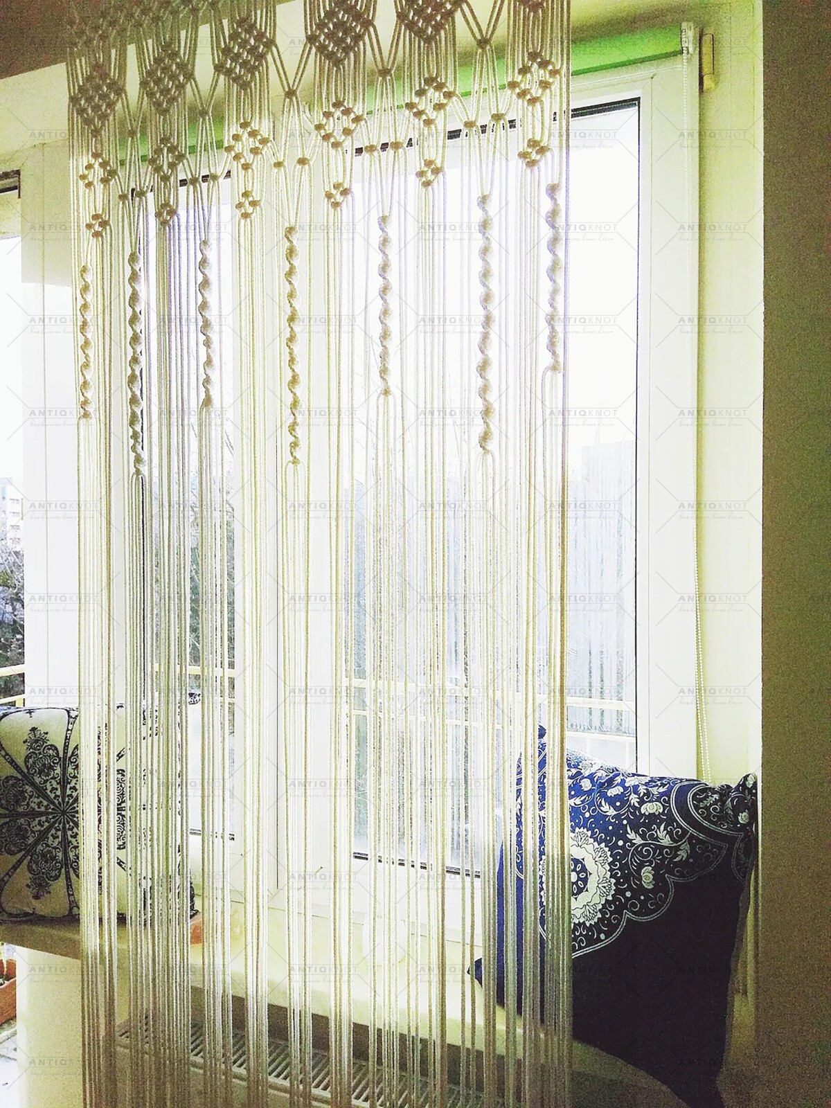 Macrame Door Curtain | large Wedding Backdrop | Large Tapestry | Window curtain