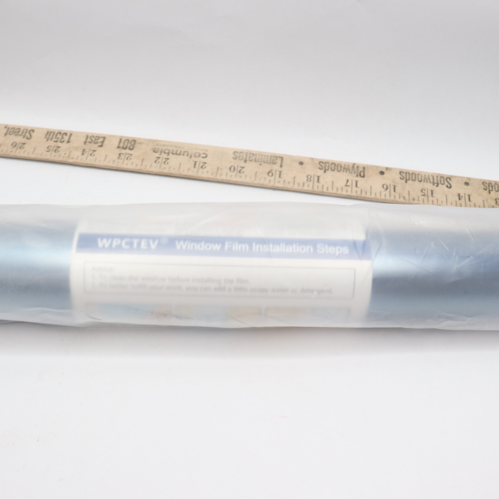 WPCTEV 1-Way Window Privacy Film Daytime Mirror Tint Blue/Silver 90x610cm