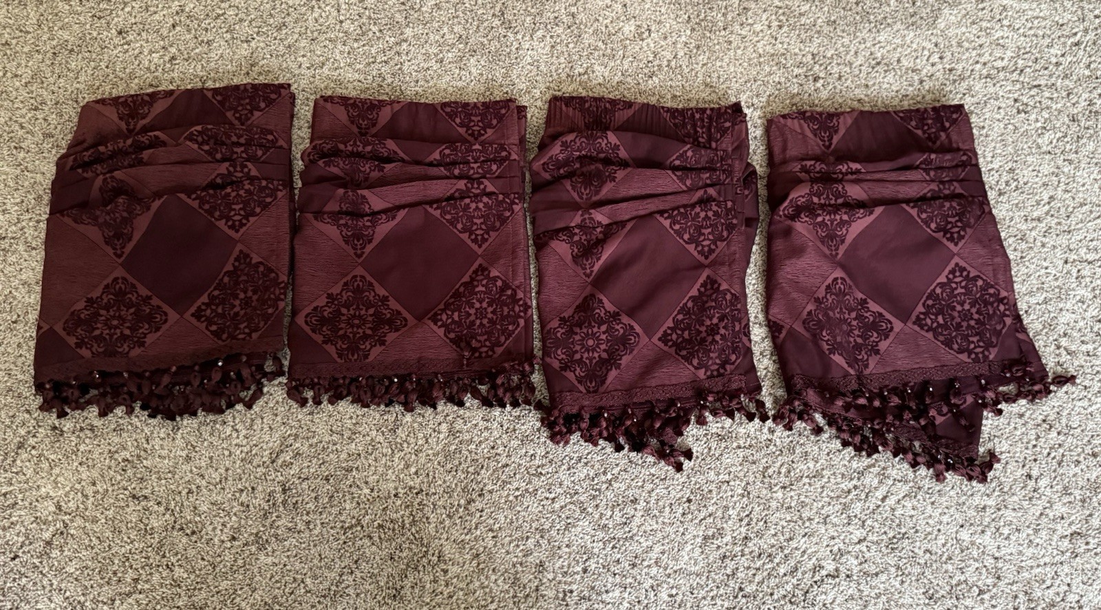 Maroon Valance (52x 15 Inches)
