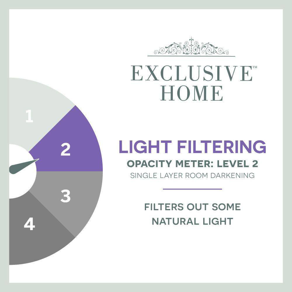 Squared White Solid Light Filtering Grommet Top Curtain, 54 In. W X 108 In. L (S