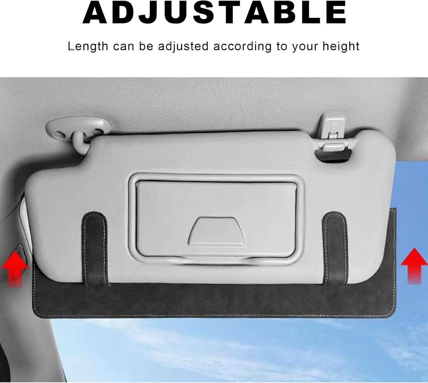 Sun Visor Extender for Car, Anti-Glare Car Visor Extension Sun Blocker Attachmen