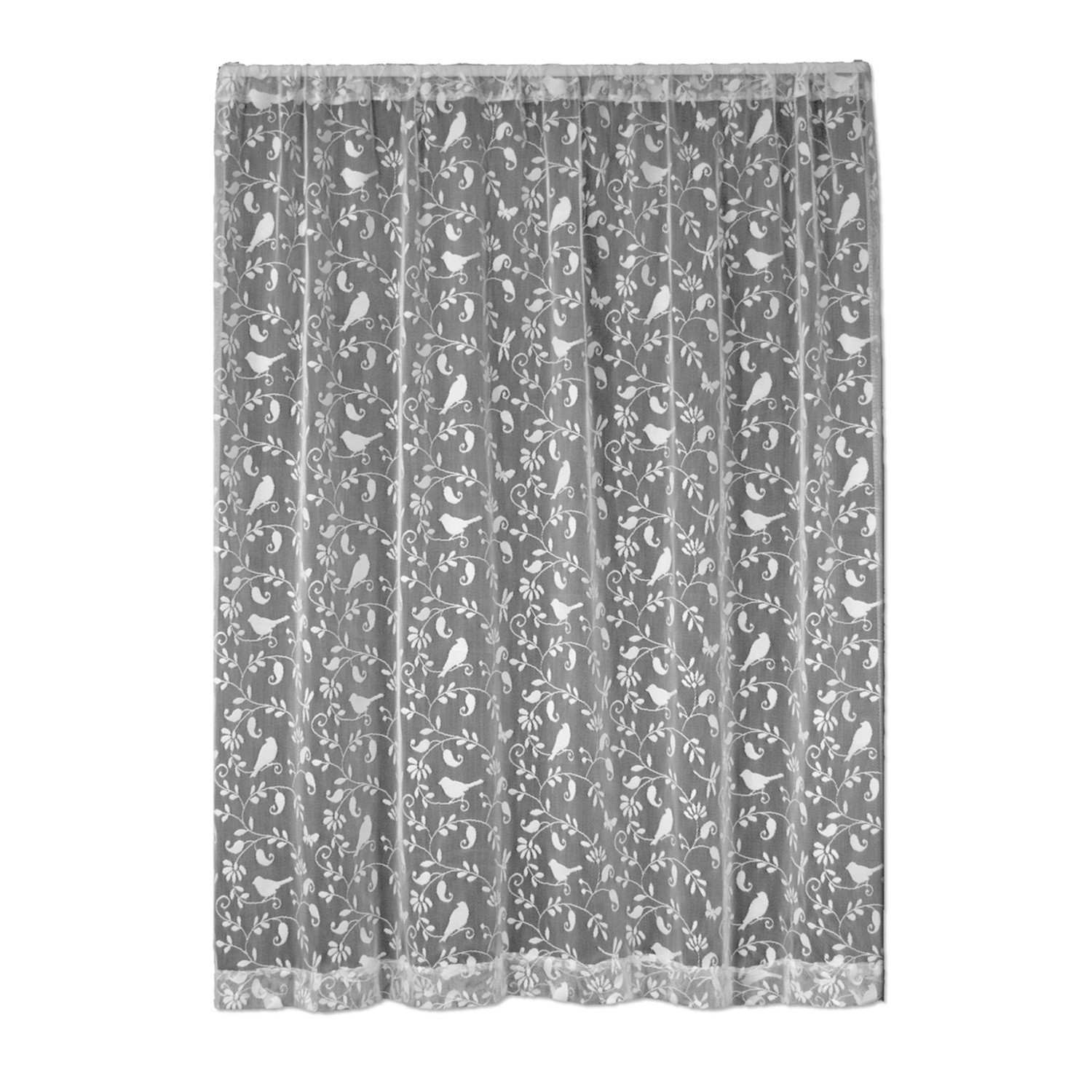 Heritage Lace Bristol Garden White Lace Panel 60 x 84 Bedroom Livingroom