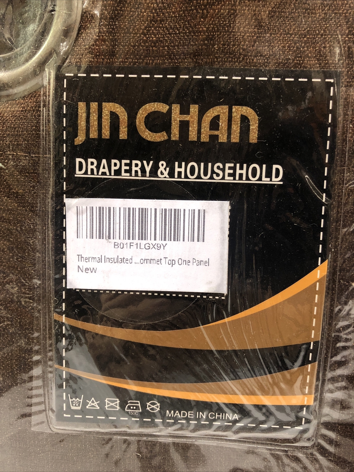 JINCHAN Blackout Curtain for Bedroom 84 Inches Length Brown Black-Out 1 Panel