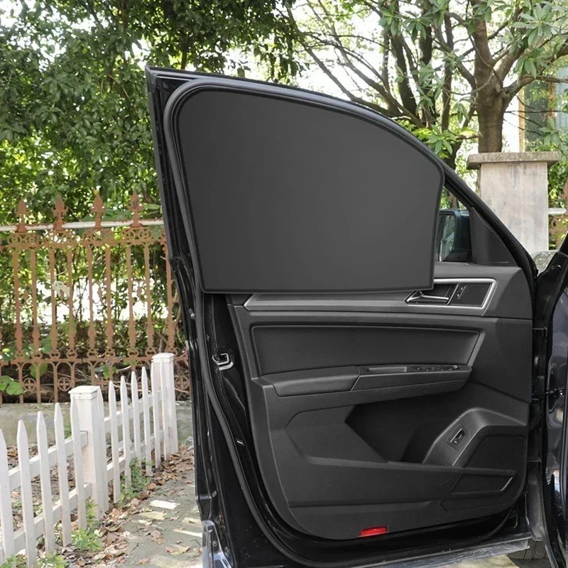 2 Pack Magnetic Car Front Window Sun Shade Cover UV Block Protection Half Shade