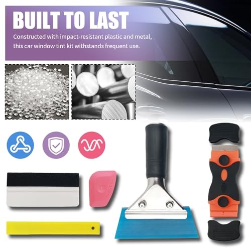 18PCS Car Window Tint Kit,Multi-Purpose Window Tint Car Kit with Felt