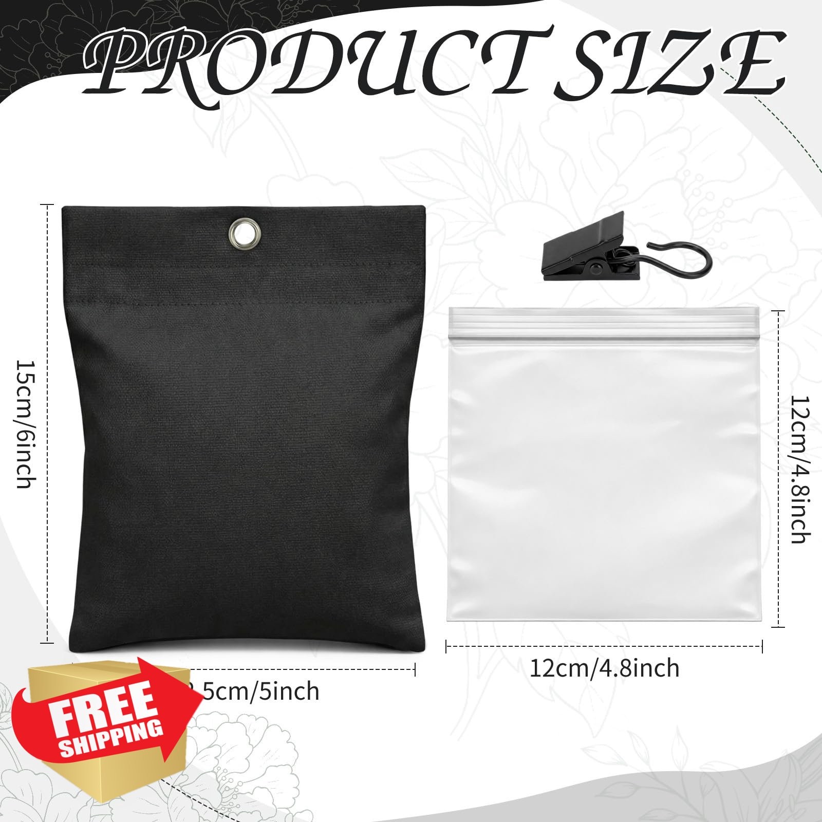 Relaxweex 12 Pack Black Curtain Weights 16oz