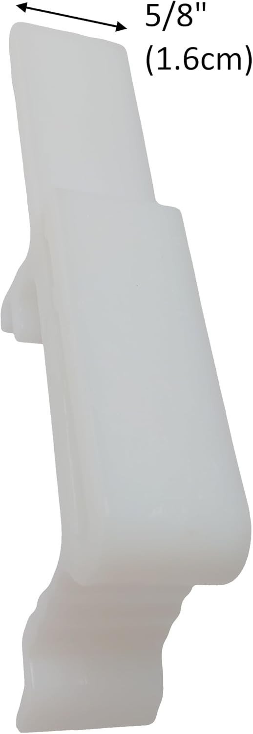 Vertical Blind Dust Cover Valance Clip Holder Bracket for 1.5″1 1/2 Rail 10