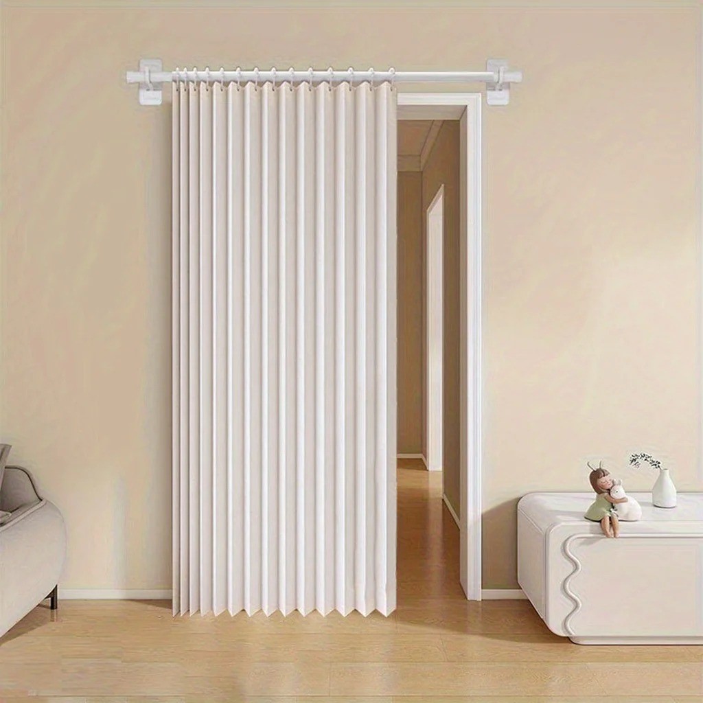 Accordion Style Magnetic Folding Door Curtains for Doorways/Closet Room Divider