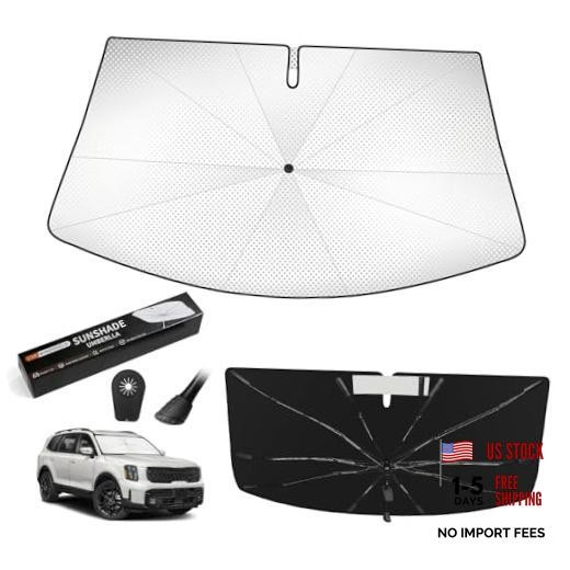 Windshield Sun Shade Umbrella Compatible with Kia Telluride 2020-2026