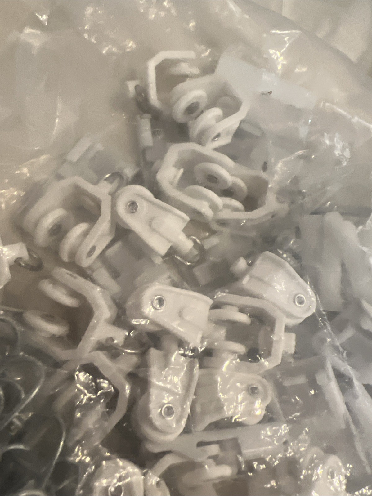 40 Curtain Track Spares Straight Curved track Rollers Glider Hook Rail Parts