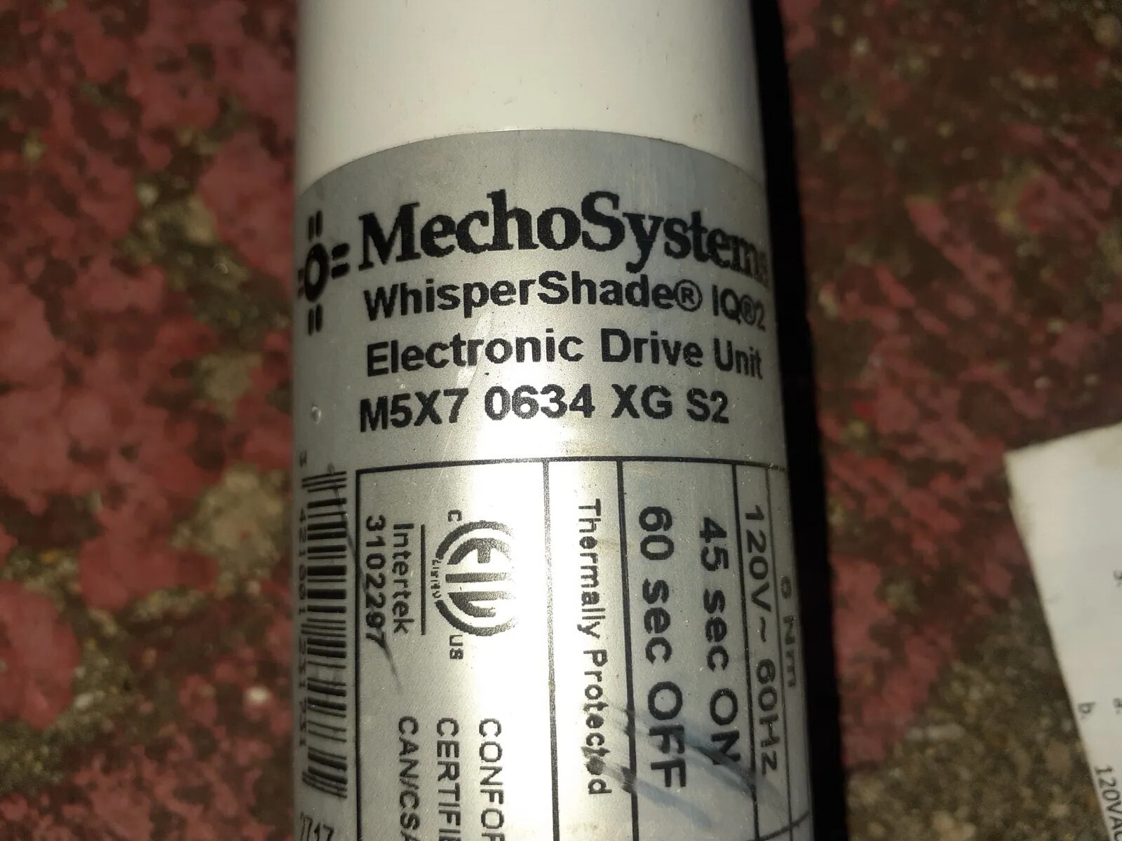 Mecho Systems WhisperShade IQ2 Electronic Drive Unit – M5X7 0634 XG S2 FREE SHIP