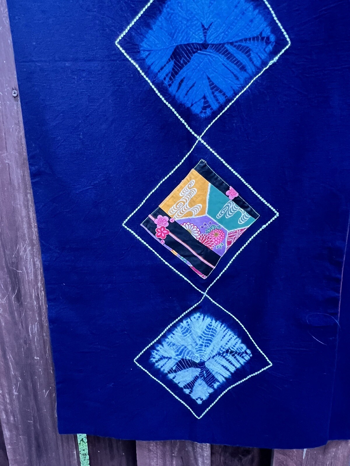 Kyoto Noren Japanese Hanging Door Curtain Ryukyu Ai-zome Indigo Blue
