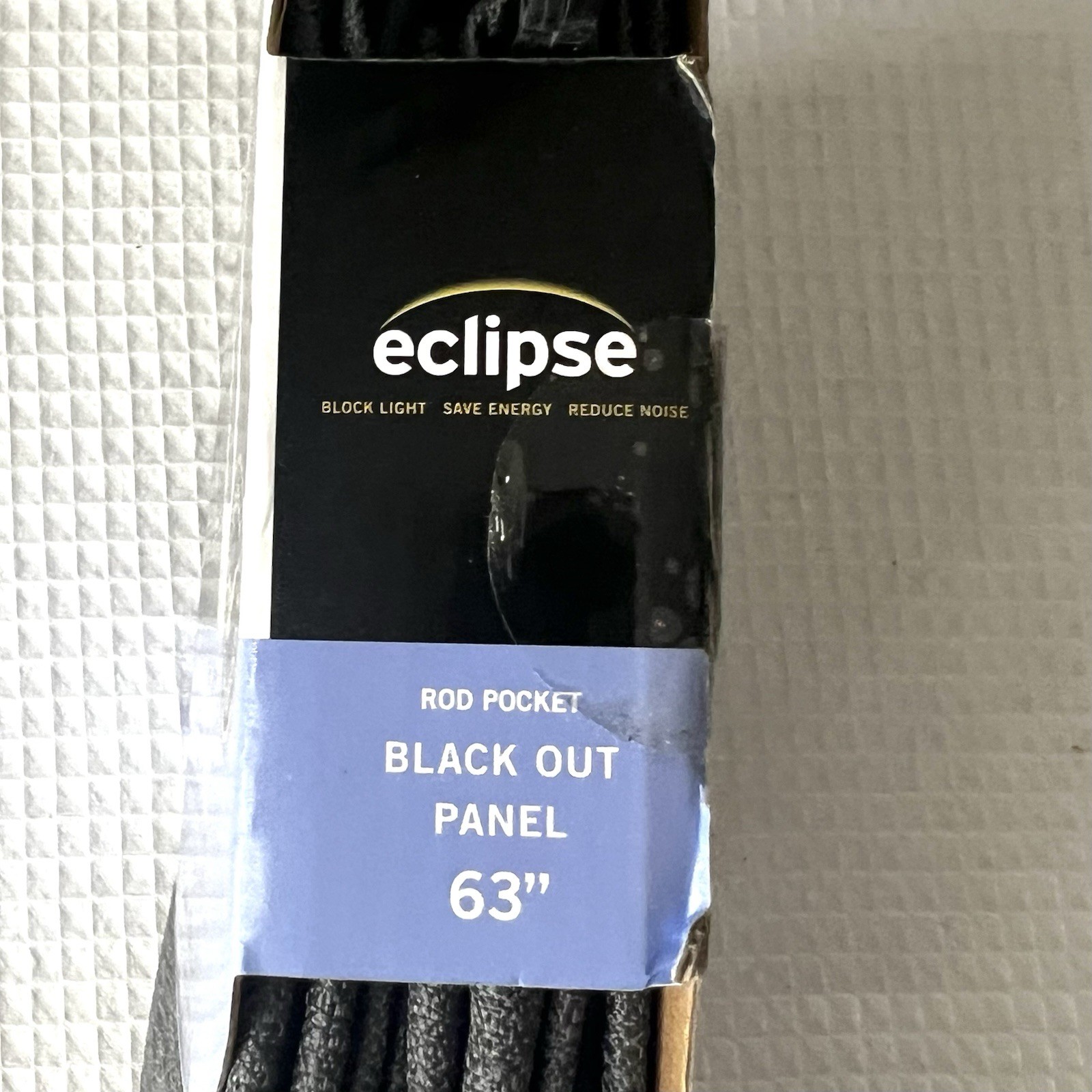 Eclipse Blackout Curtain 42 x 63” Samara Pewter Grey NEW In Package FAST SHIP